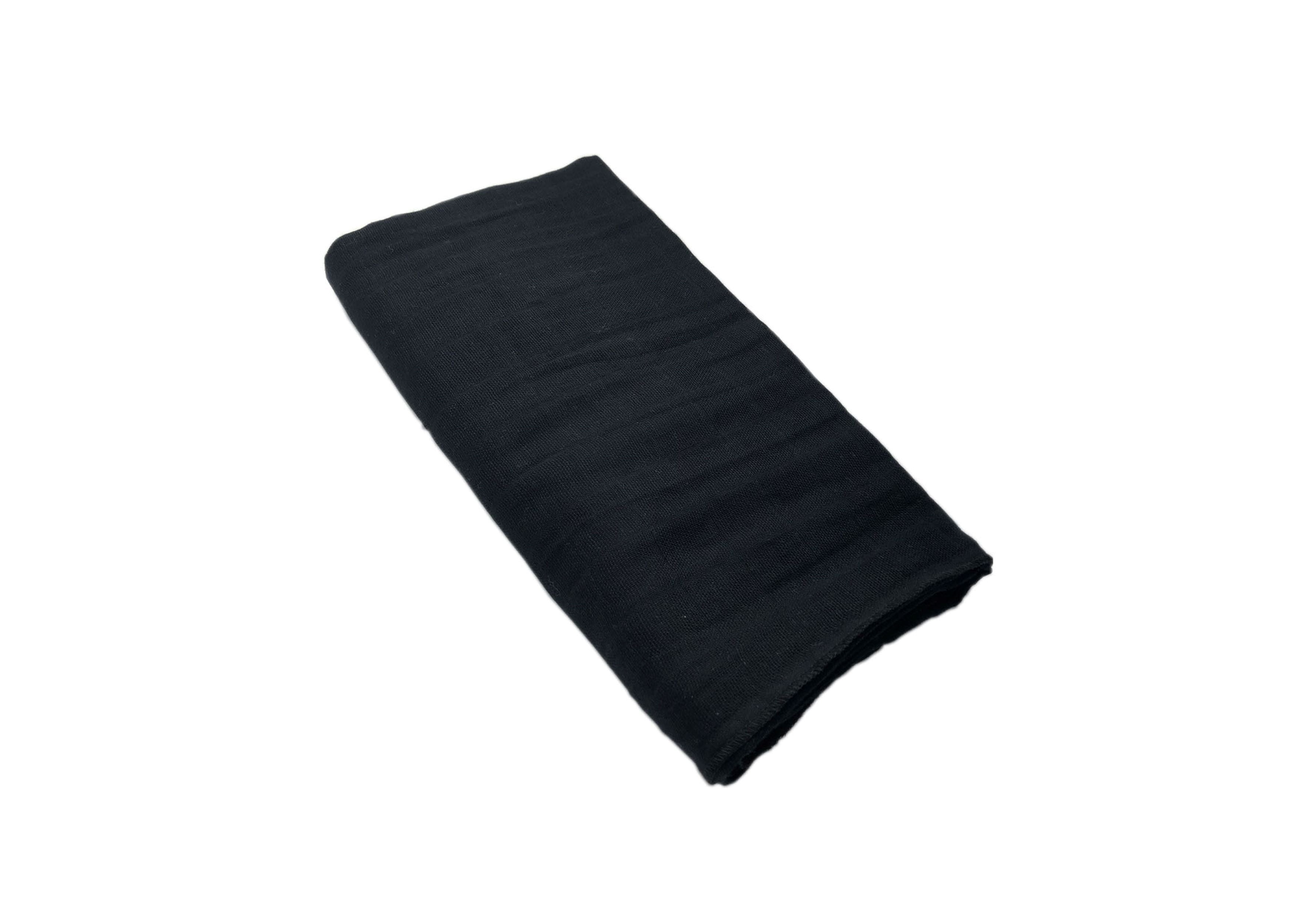 Midnight Black Double Gauze Swaddle Blanket - Olli+Lime